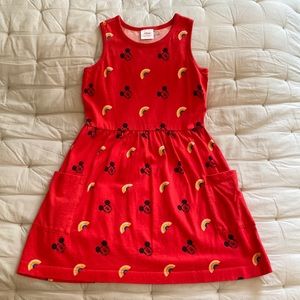 Hanna Andersson Disney Mickey Mouse and Rainbow Dress Sz 6-7 120